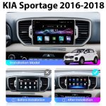 مانیتور دابسر اسپورتیج کیا 18-2016 اپل کارپلی 4+64 مدل DA61 - Image 3